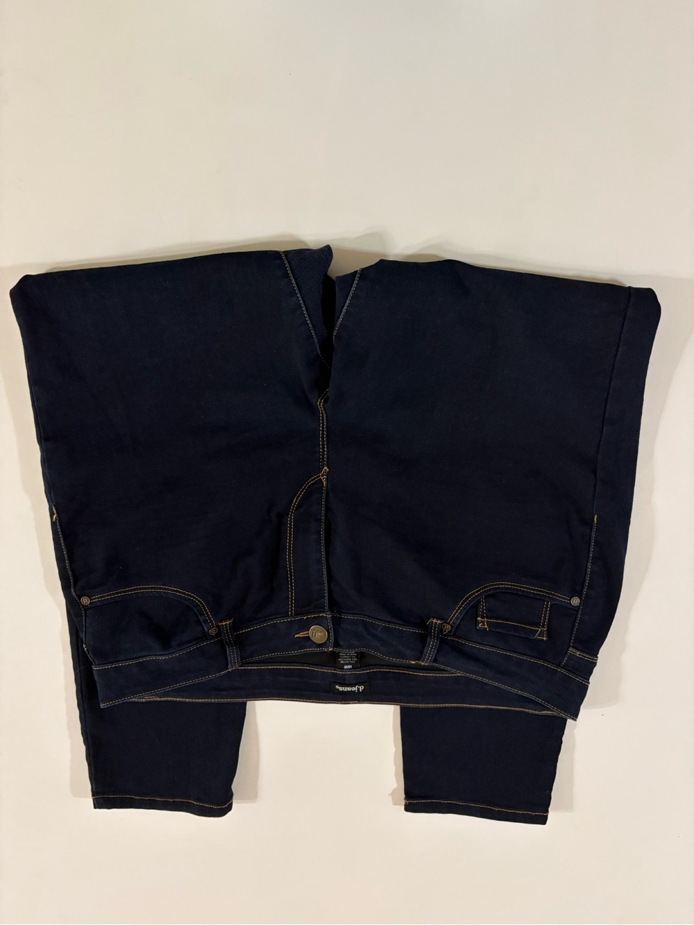 d.jeans Dark Indigo Skinny Jeans with Contrast Stitching - Picture 2 of 11